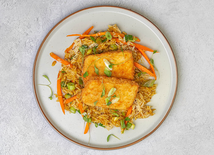 Tofu Katsu + Steamed rice