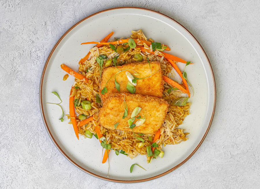 Tofu Katsu + Steamed rice
