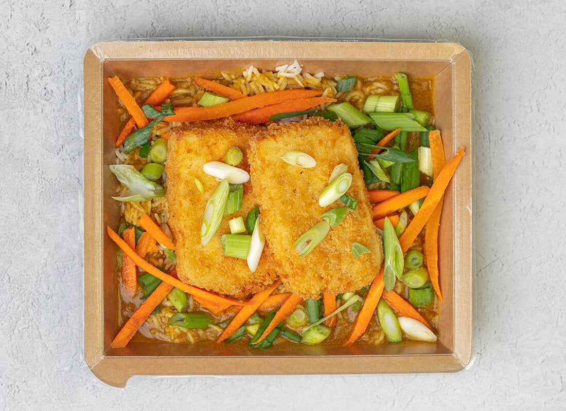 Tofu Katsu + Steamed rice