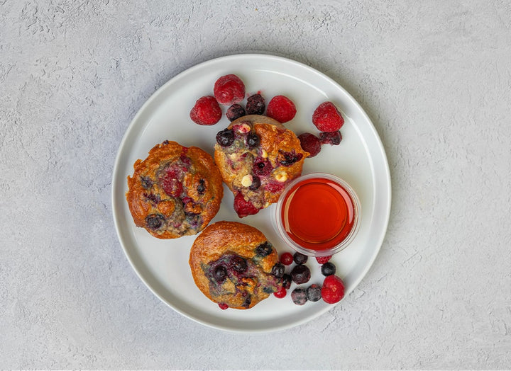 Wild Berry Protein Muffins
