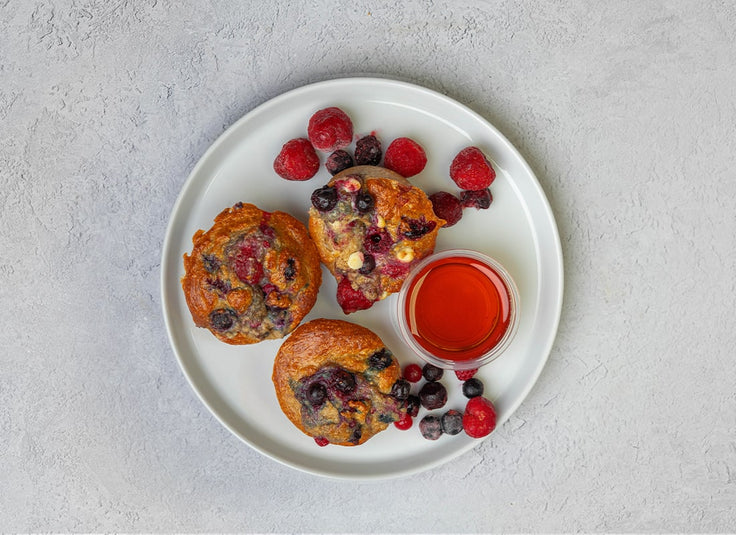 Wild Berry Protein Muffins