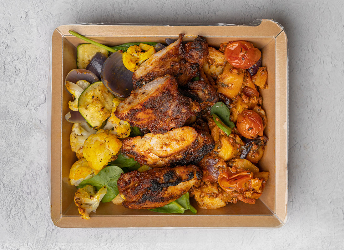 Fajita Chicken Thighs, Patatas Bravas