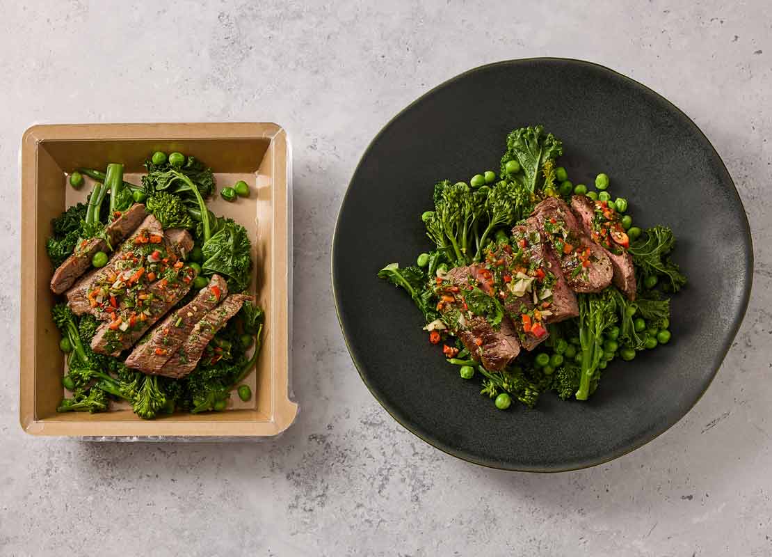 Argentinian Chimichurri Steak & Seasonal Veg