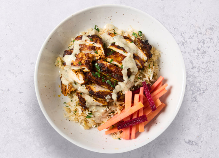 Lebanese Shawarma Chicken, Vermicelli Rice & Toasted Pine Nuts