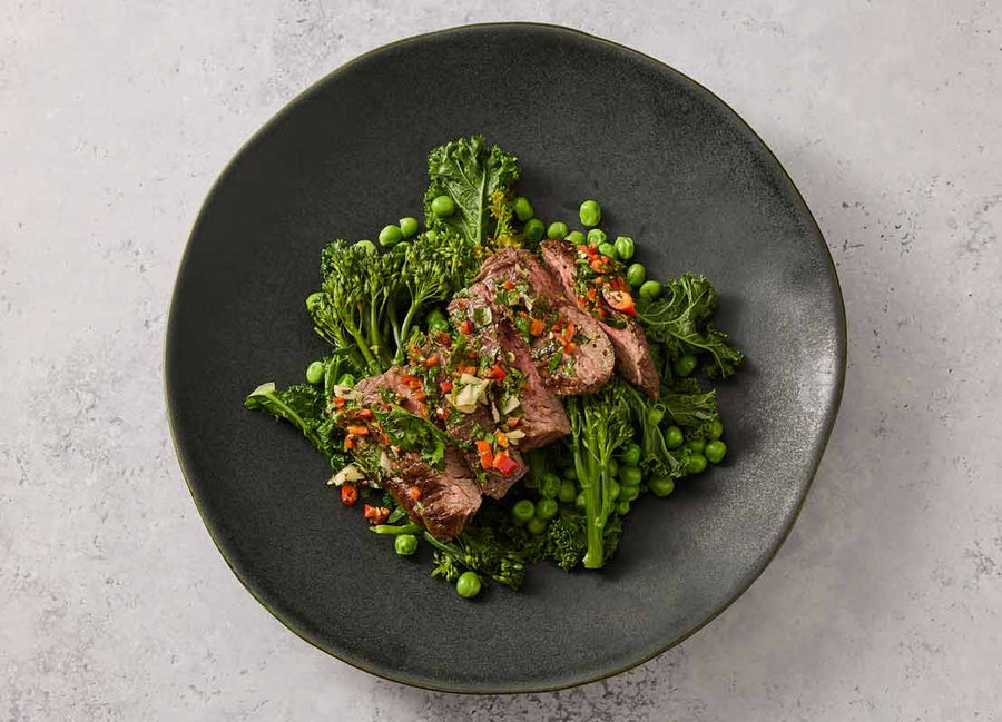 Argentinian Chimichurri Steak & Seasonal Veg