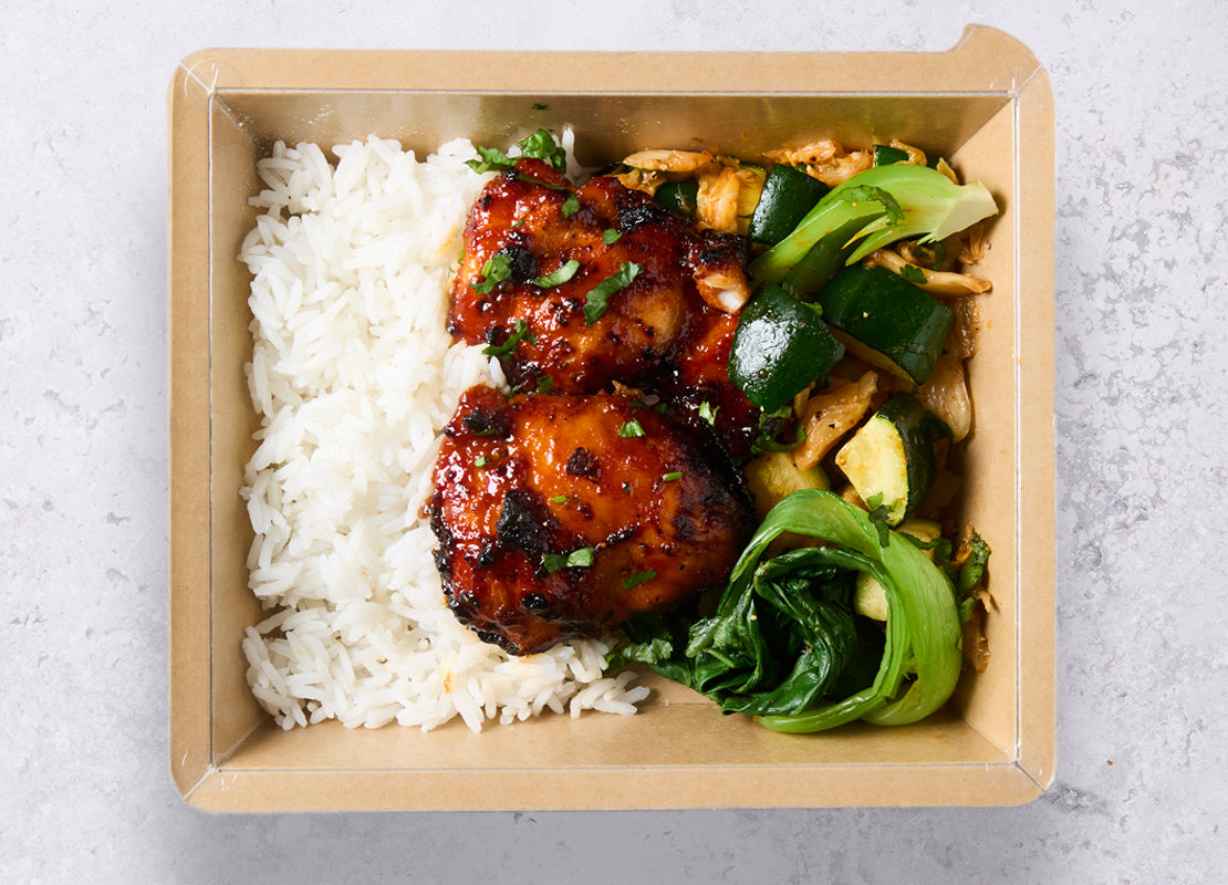 Gochujang Honey Chicken & Sushi Rice
