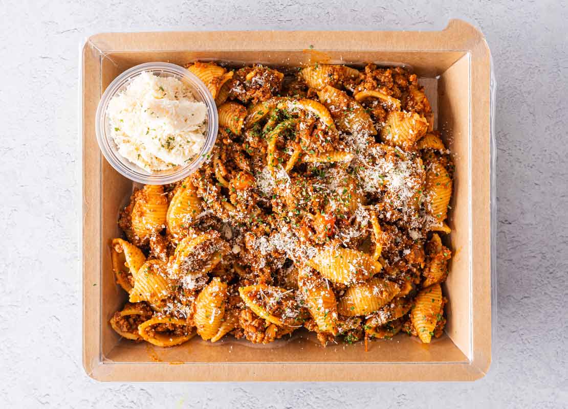 Conchiglie Beef Ragu with Parmesan