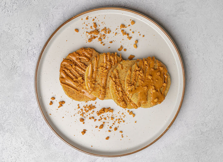 Biscoff Protein Pancakes