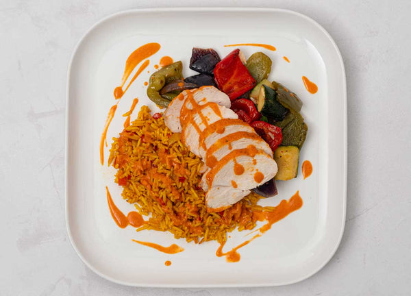 Buffalo Chicken + Mexican Rice