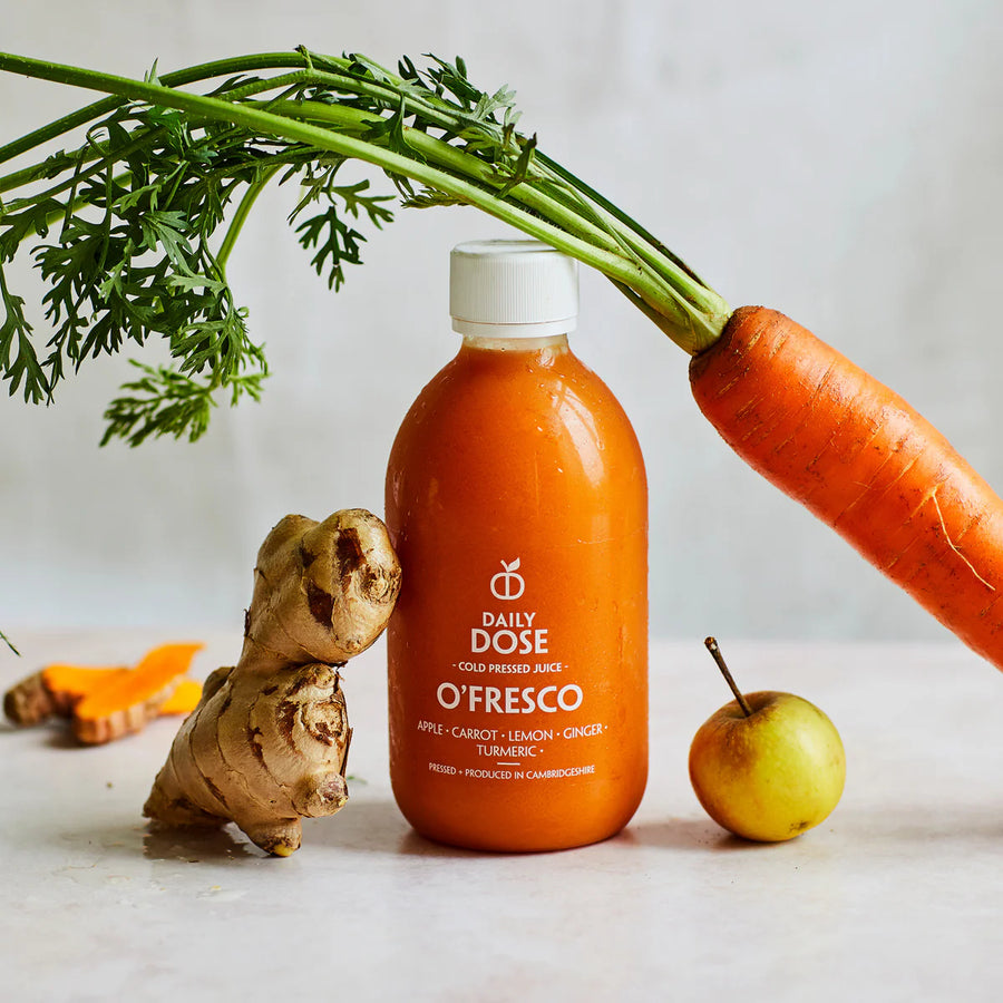 Carrot, Ginger, Turmeric Cold-Pressed Juice