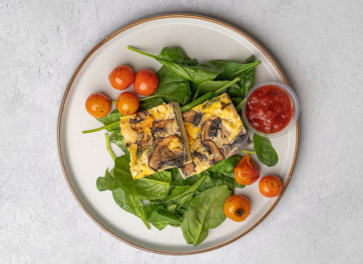 Chicken, Spinach + Mushroom Frittata