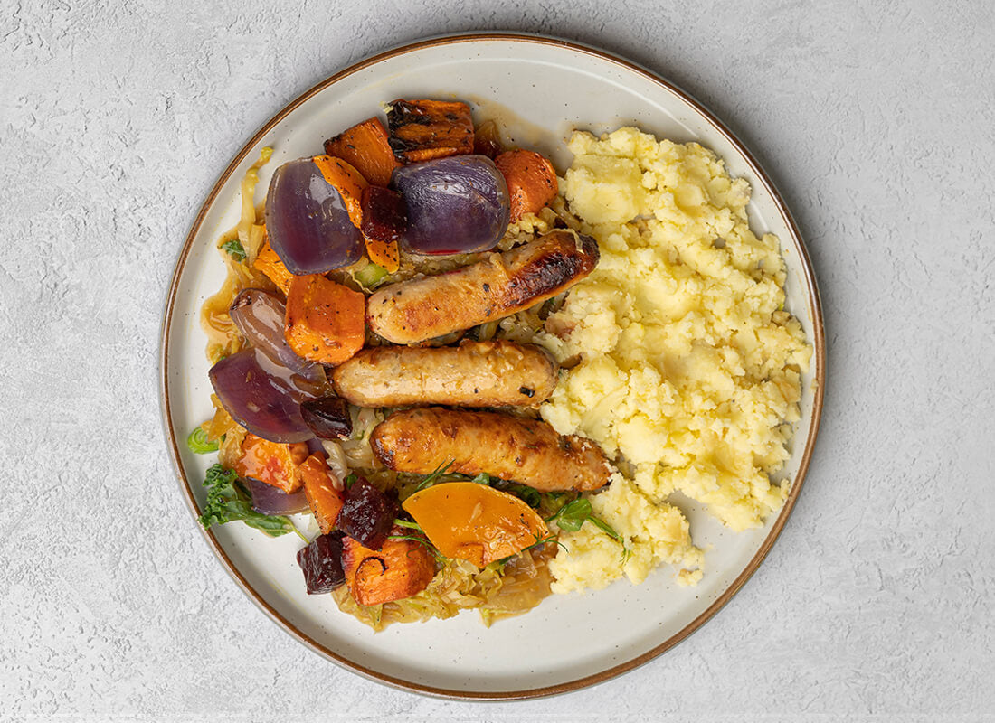Chicken Sausages + Mash