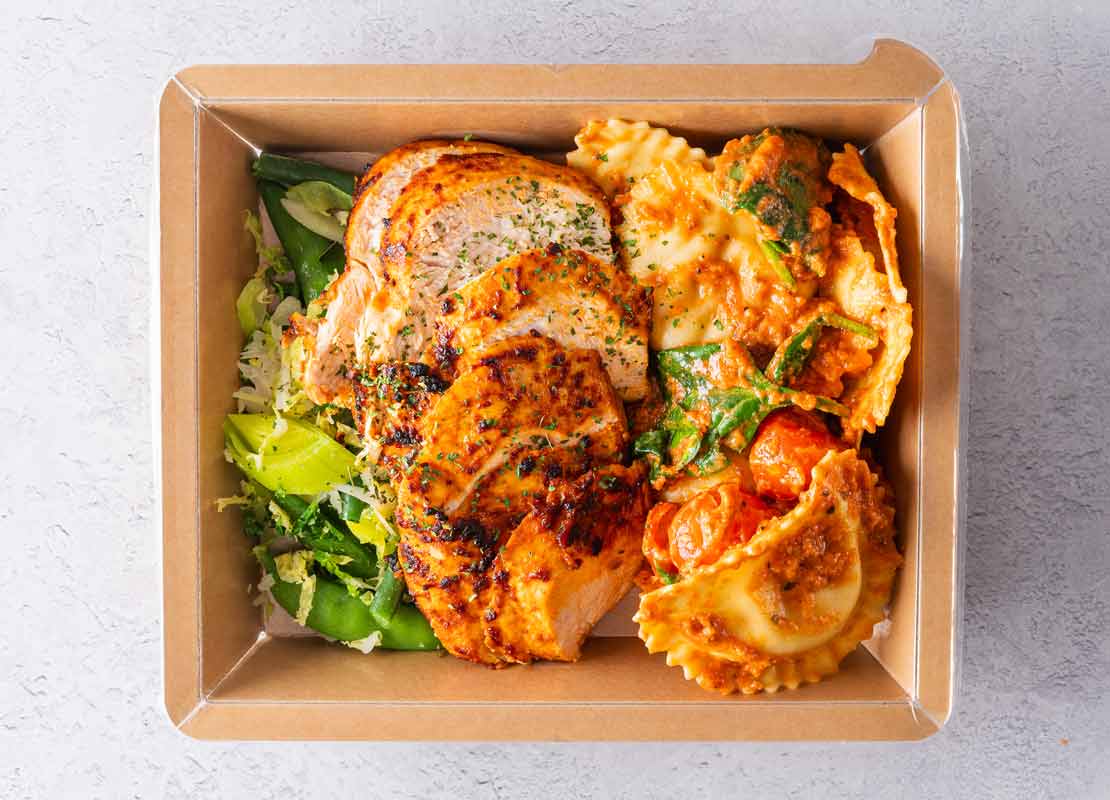 Grilled Chicken + Sundried Tomato Ravioli