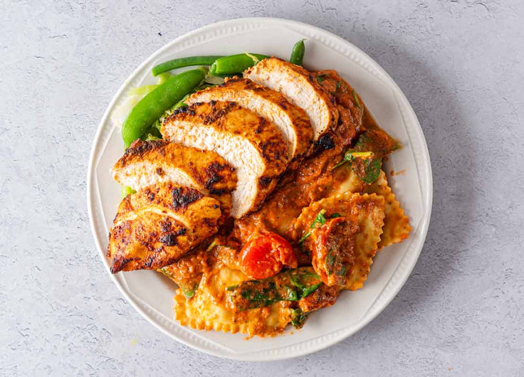 Grilled Chicken + Sundried Tomato Ravioli
