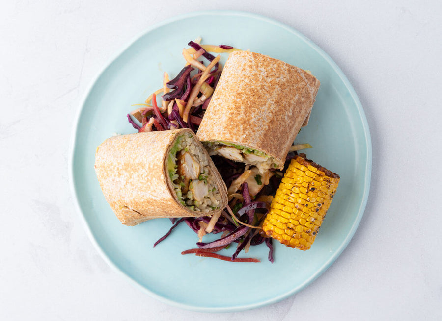 Pulled Chicken Mango Habanero Burrito