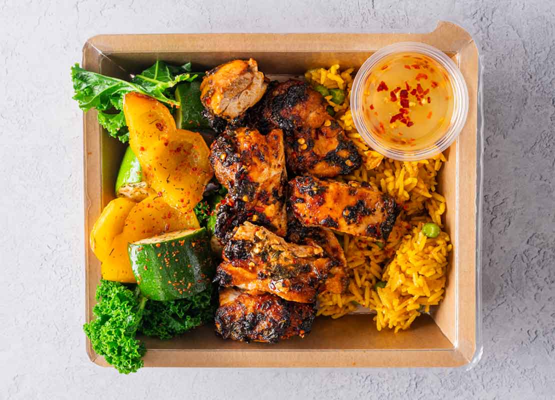 Hot Honey Chicken + Mexican Rice