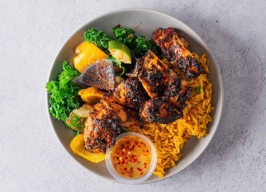 Hot Honey Chicken + Mexican Rice