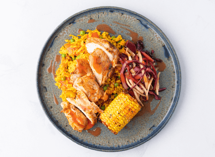 Piri Piri Chicken + Mexican Rice
