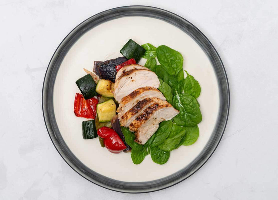 Salt + Pepper Chicken, Veg